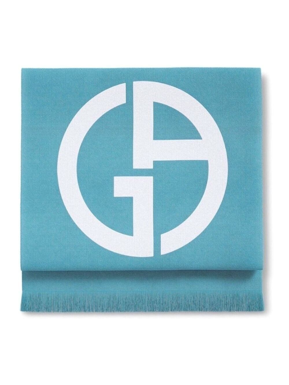 Giorgio Armani Beauty Beach Towel Teal Monogram New Authentic